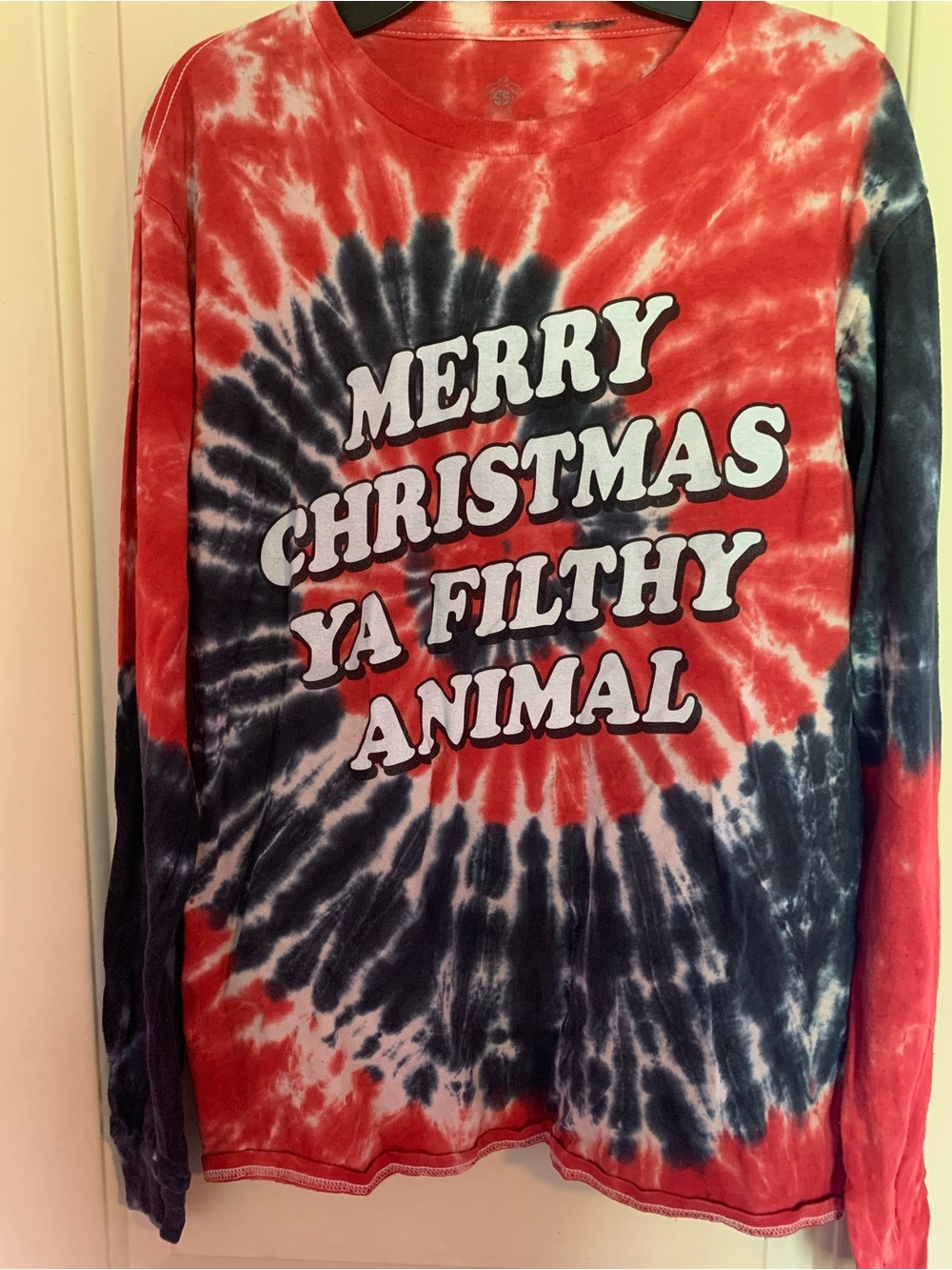 Simply Southern Red and Navy Tie-Dye Tee